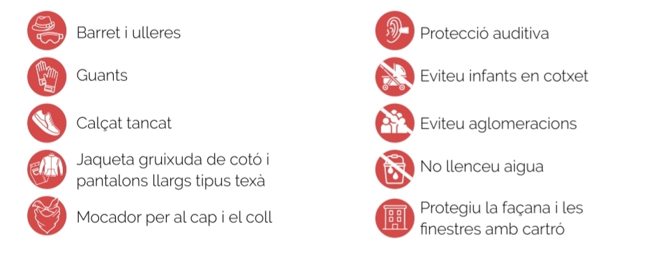 Infografia de mesures de seguretat del correfoc